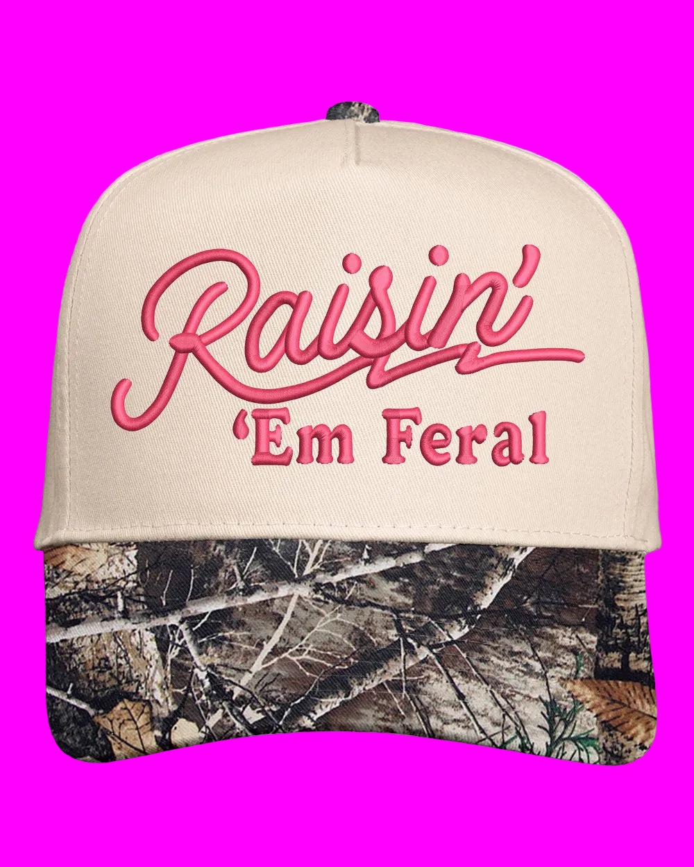 Raisin Em Feral Embroidered Cap
