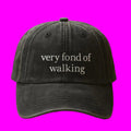 Very Fond of Walking Embroidered Cap