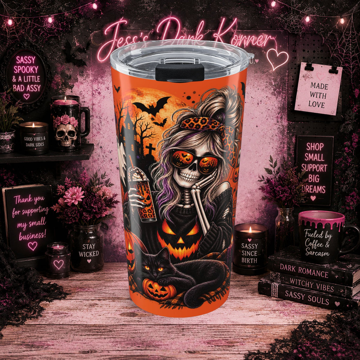 Gothic Mom Tumbler 20oz