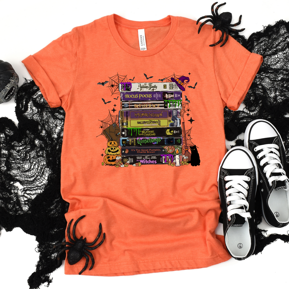 Wholesale Classic Halloween Movies Graphic Tee - Heather Team Purple Tee