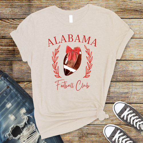 Wholesale Alabama Football Club Graphic Tee - Grey Tee