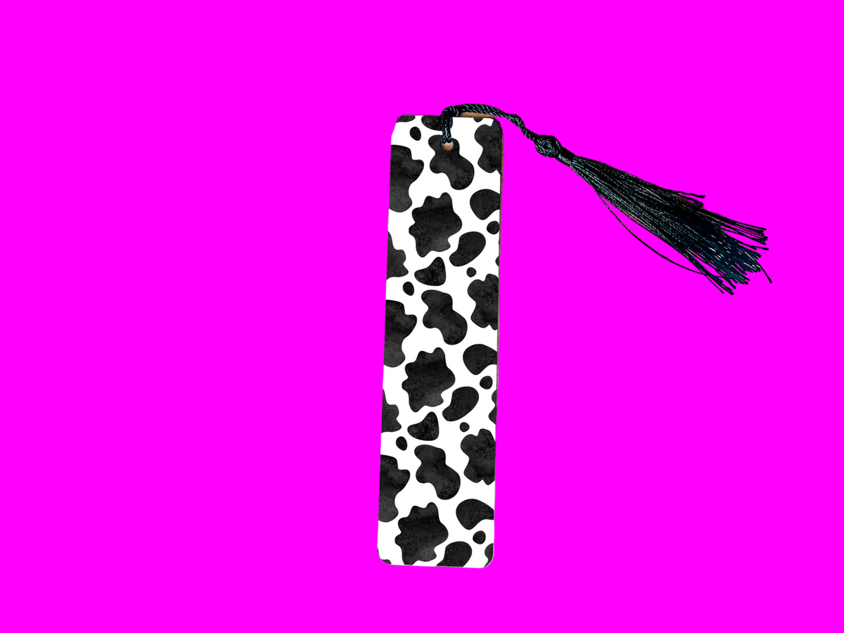 Cow Print Bookmark