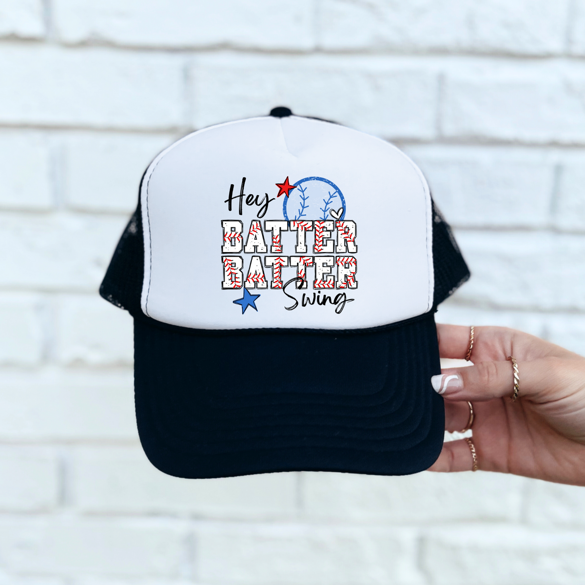 Wholesale Hey batter batter Trucker Hat - 