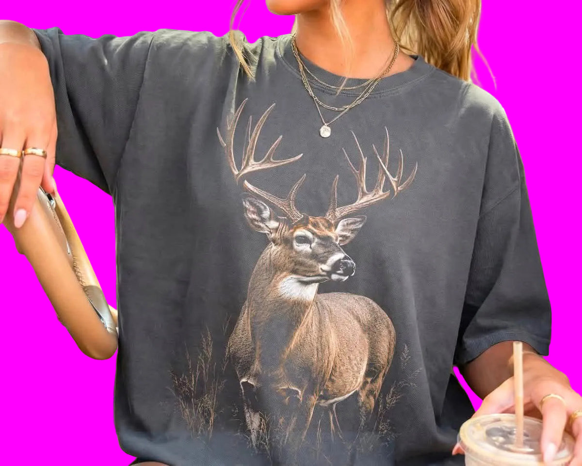 Vintage Deer Hunting Comfort Colors Graphic Tee