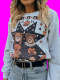 Thrifty Halloween Bears Sweatshirt