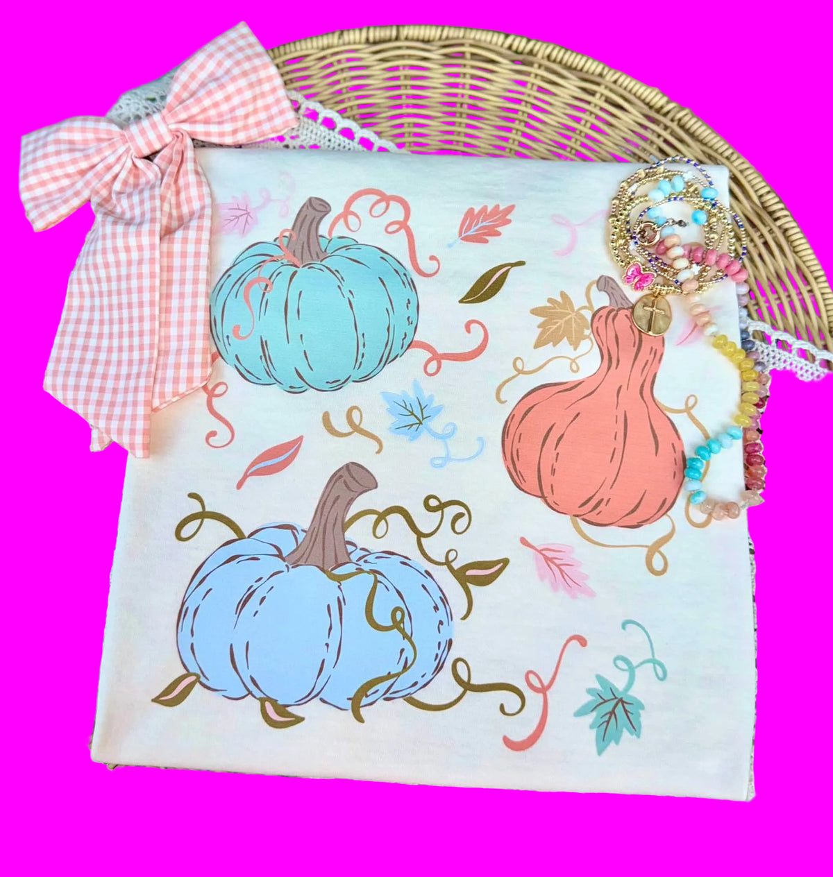 Fall Gourds & Pumpkins Comfort Colors Graphic Tee