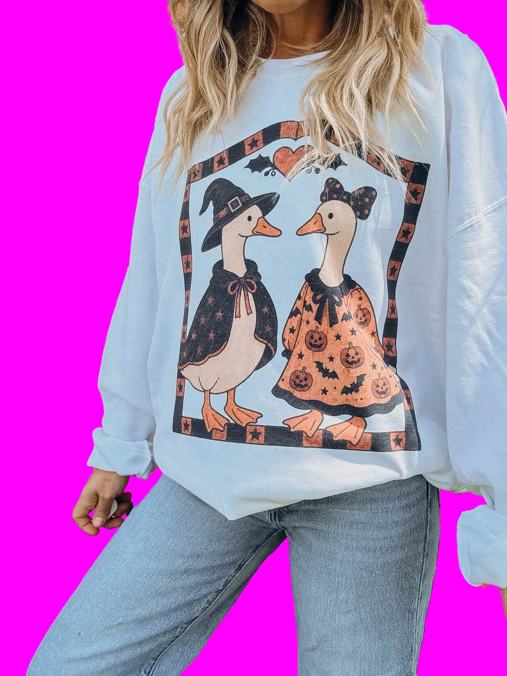 Thrifty Halloween Geese Sweatshirt