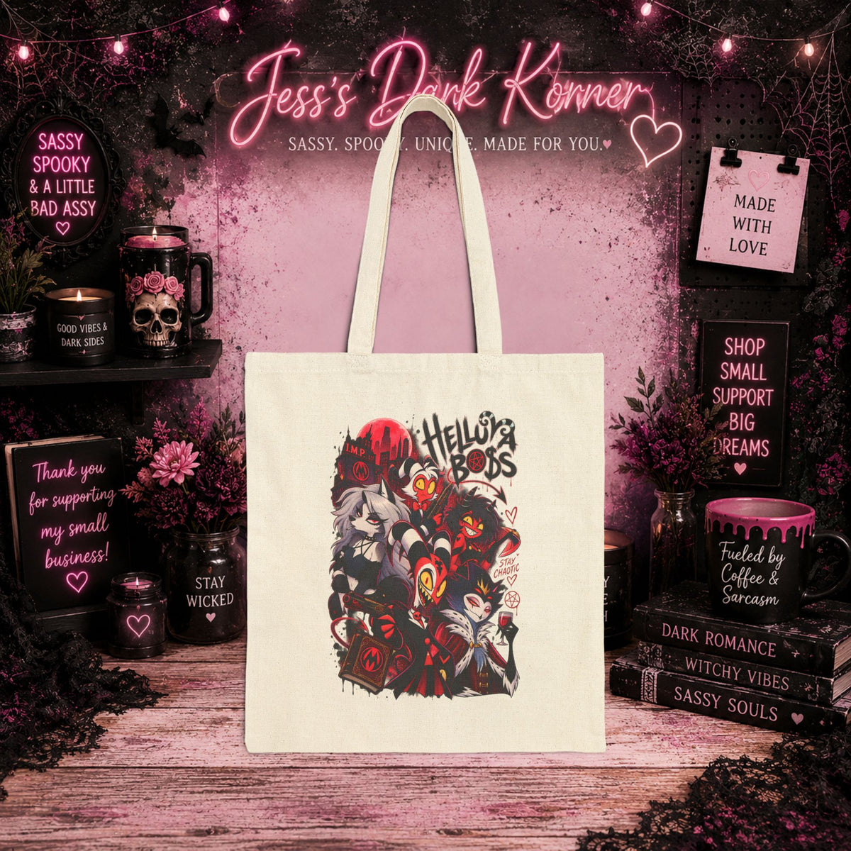 Helluva Boss Tote Bag