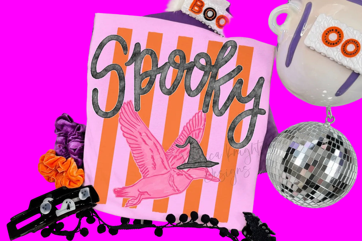 Spooky Mallard Halloween Comfort Colors Graphic Tee