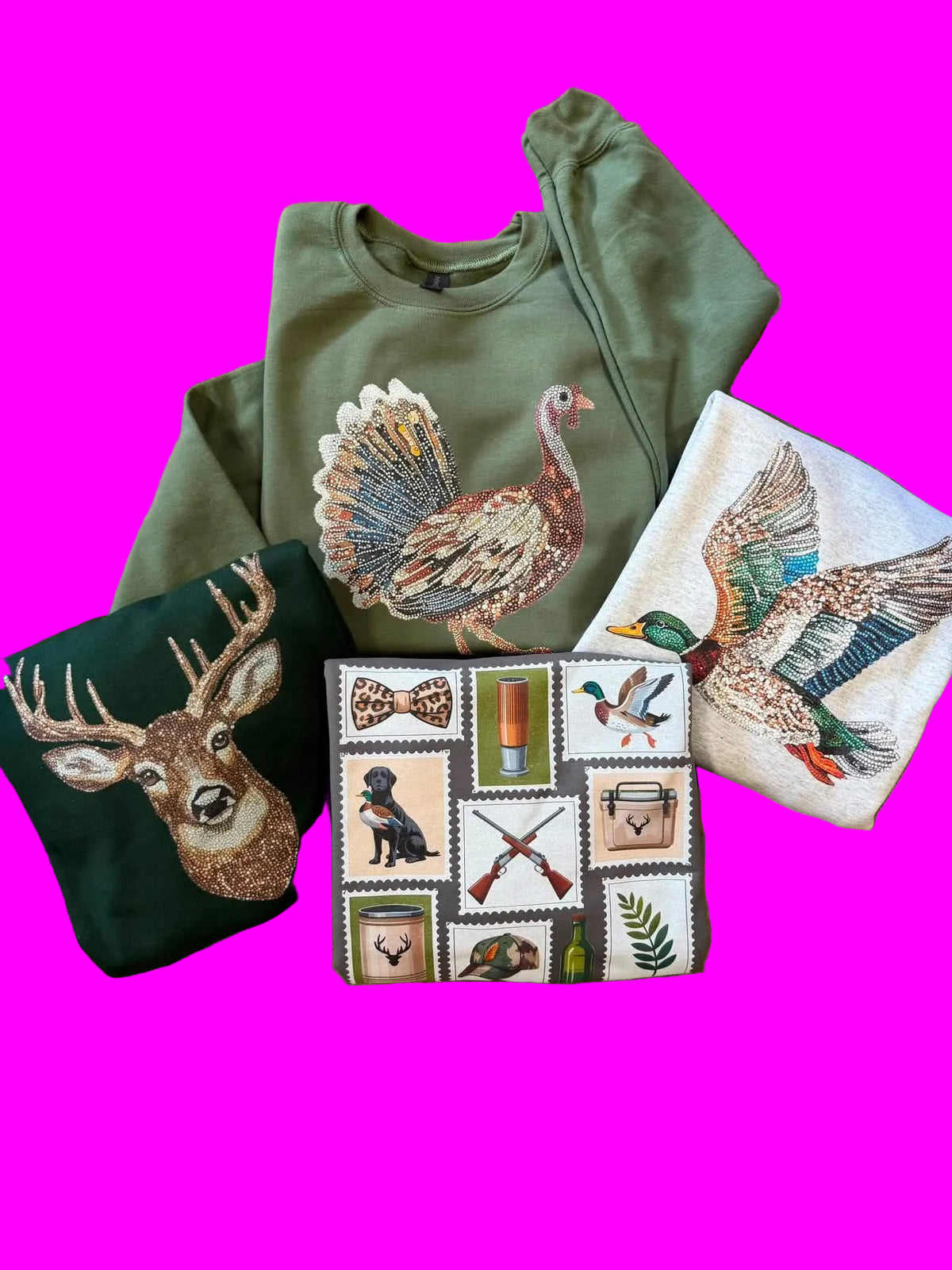 Hunting Collage Sweatshirt