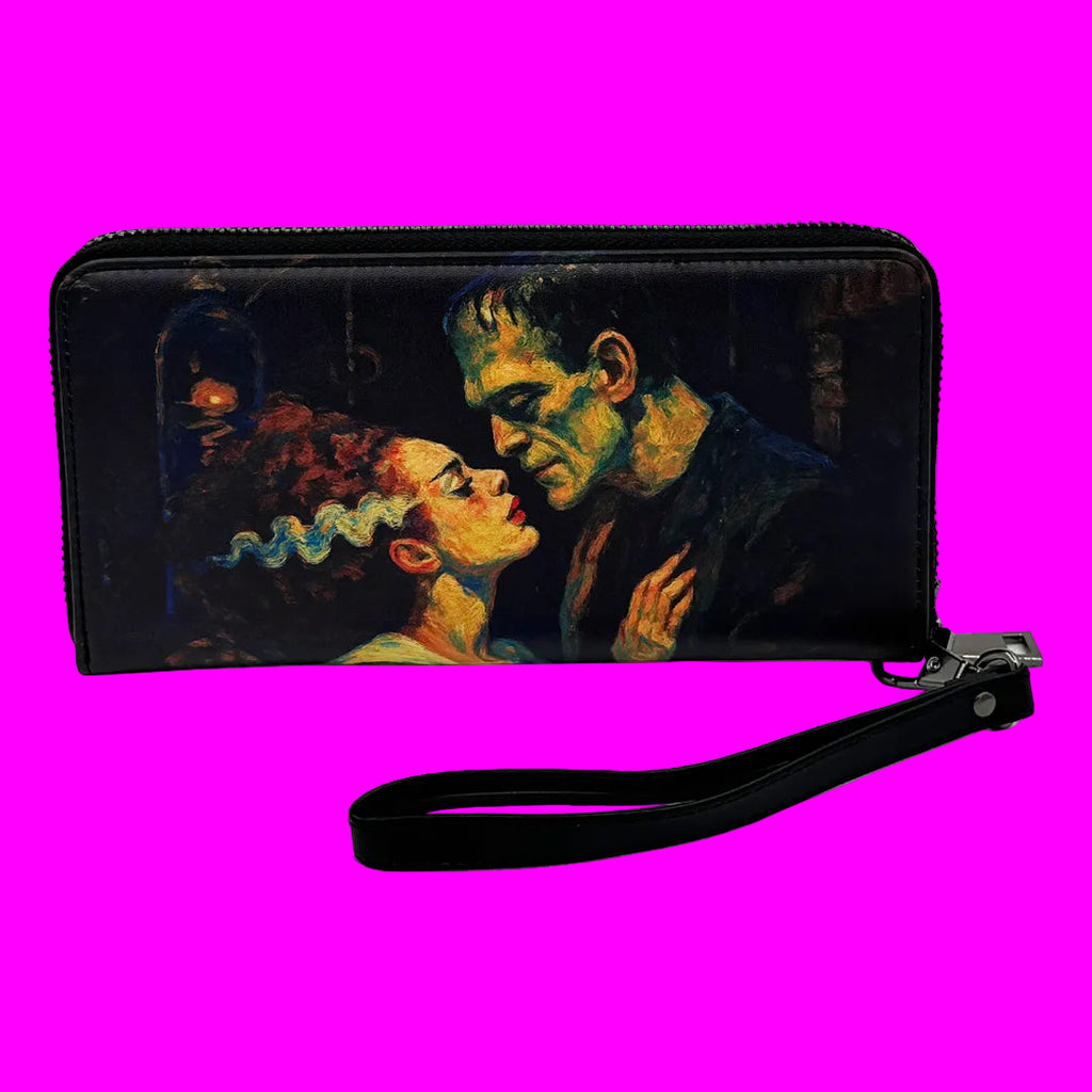 Frankenstein and His Bride Clutch Wallet