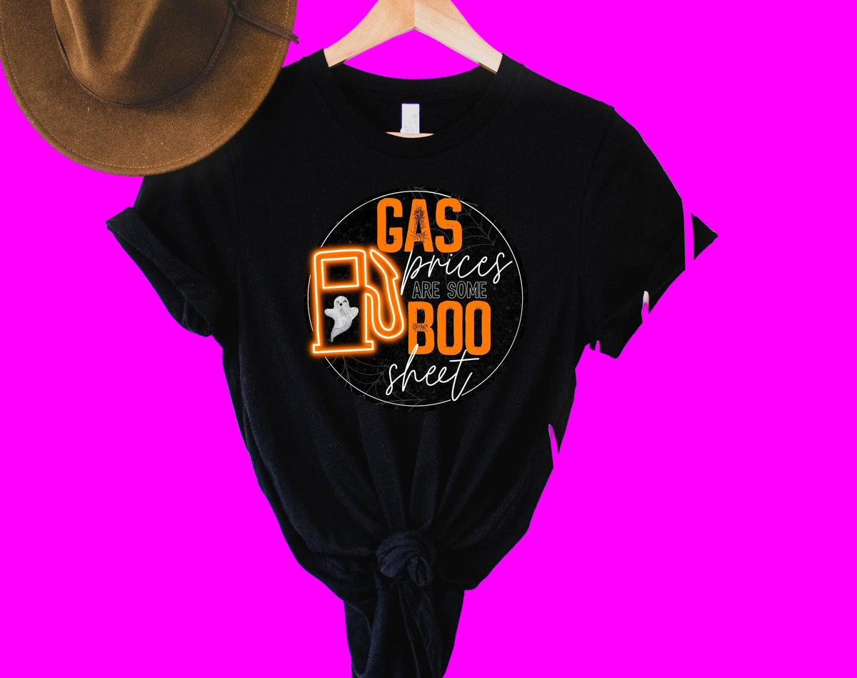 Wholesale Gas Prices are Boo Sheet Graphic Tee - Heather Grey