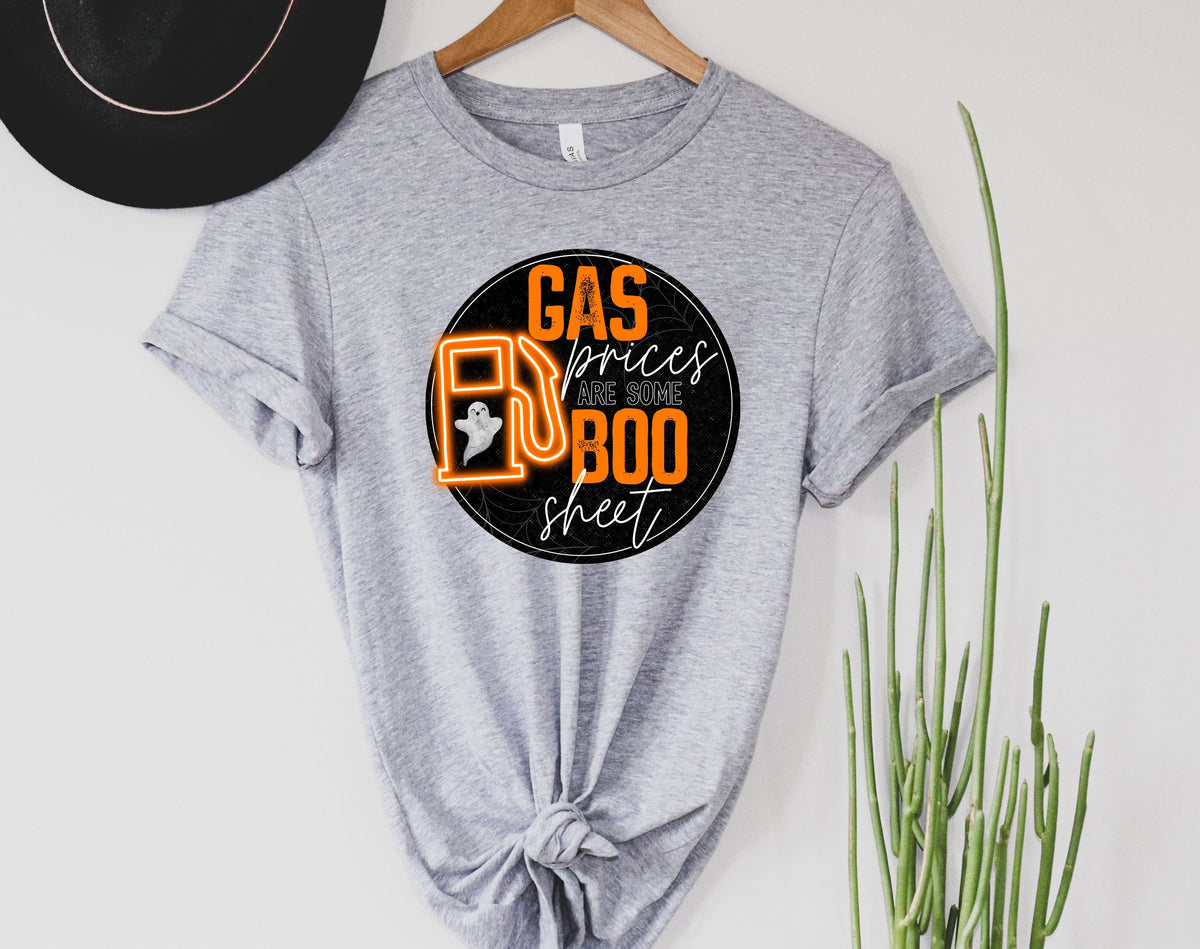 Wholesale Gas Prices are Boo Sheet Graphic Tee - Sand