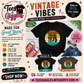 Vintage Birth Year Custom Graphic Tee