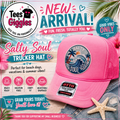 Salty Soul Faux Embroidery Otto Trucker Hat