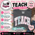 Floral Teach Graphic Tee Comfort Colors