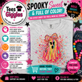 Brushstroke Ghost Halloween Splatter Comfort Colors Colorblast Graphic Tee