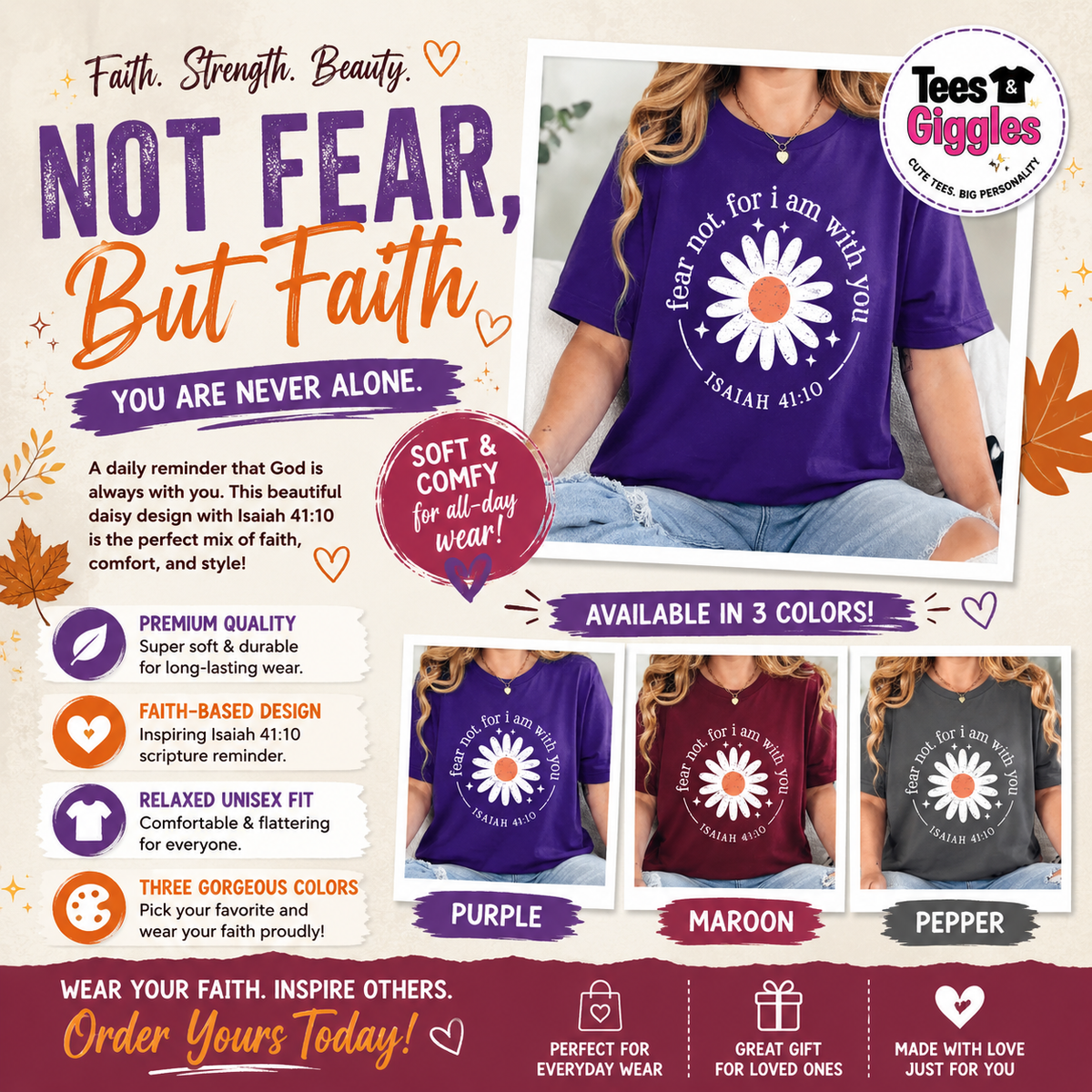 Fear Not, For I Am With You Graphic Tee