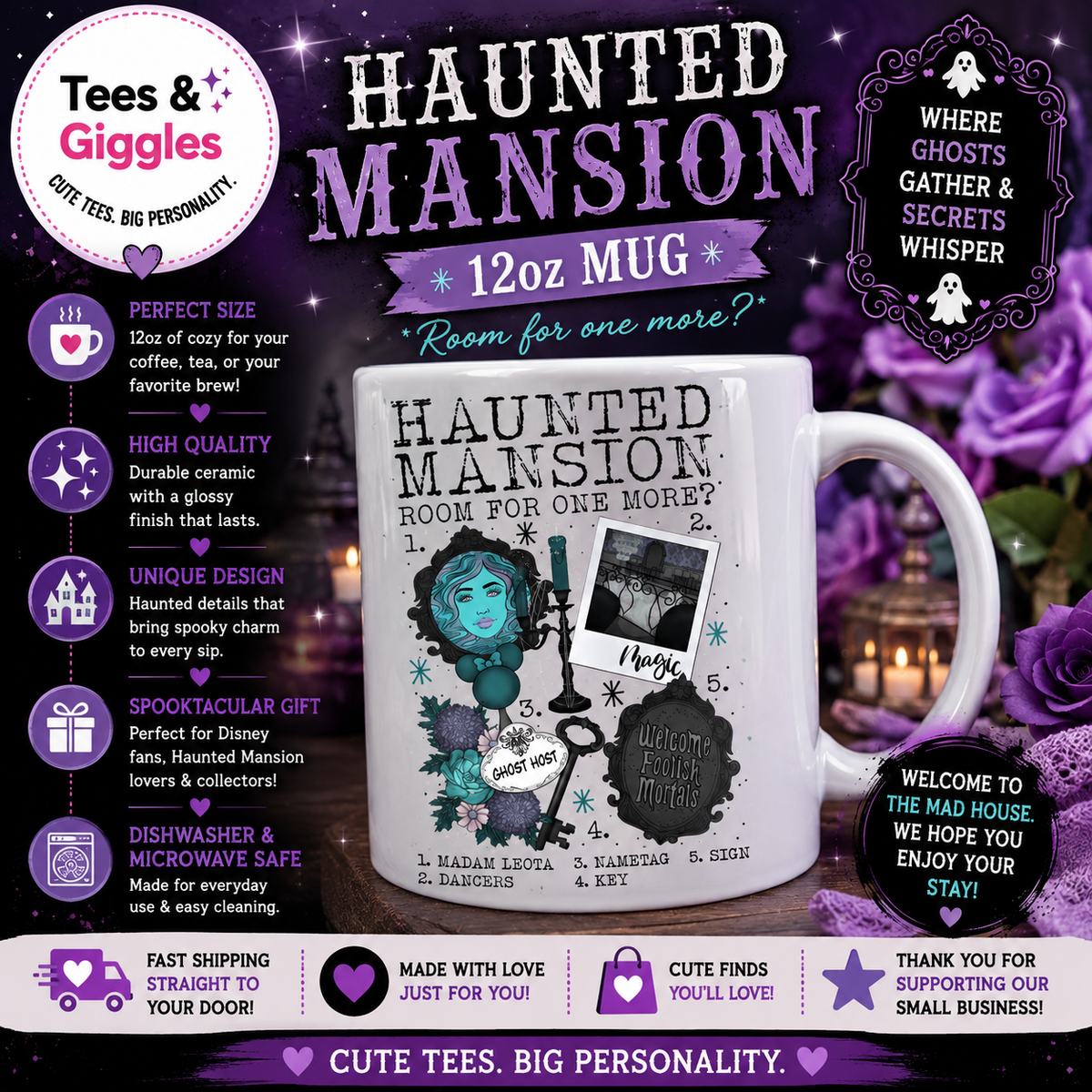 Haunted Mansi0n Mug 12oz