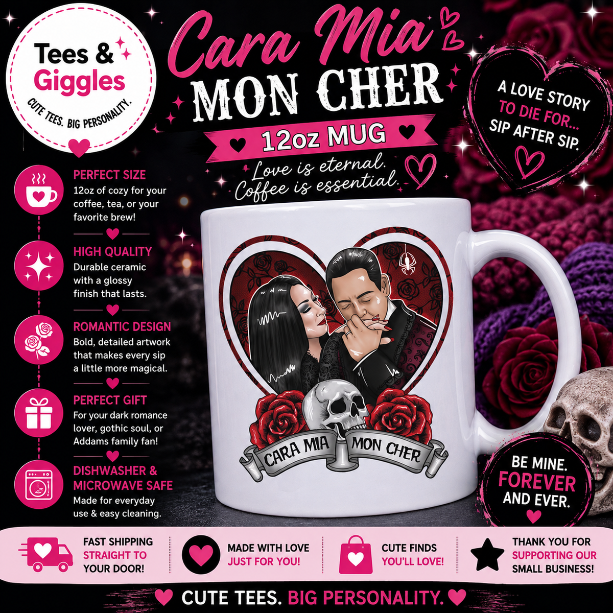 Cara Mia/ Mon Cher Mug 12oz