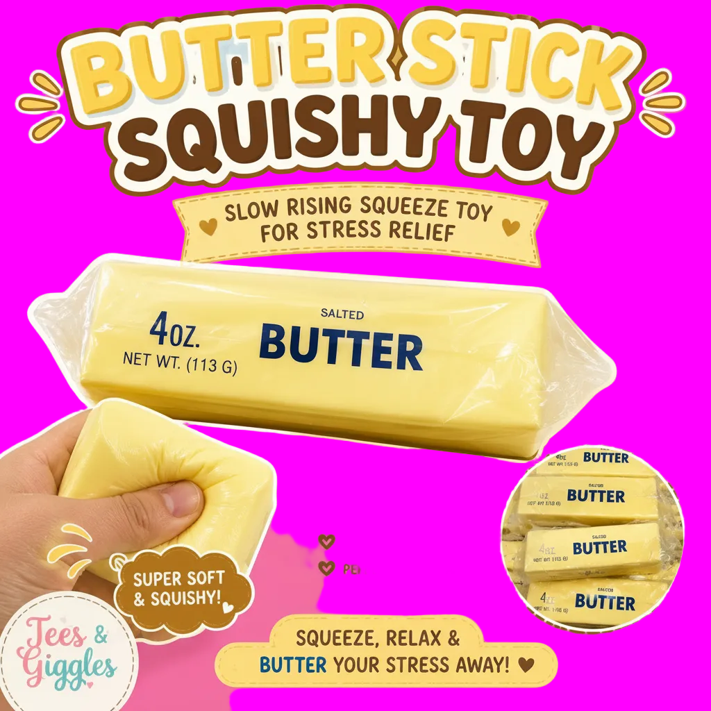 Butter Stick Squishy Toy | Slow Rising Squeeze Toy for Stress Relief