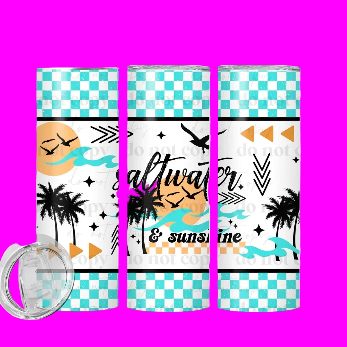 Saltwater & Sunshine 20 oz Skinny Tumbler