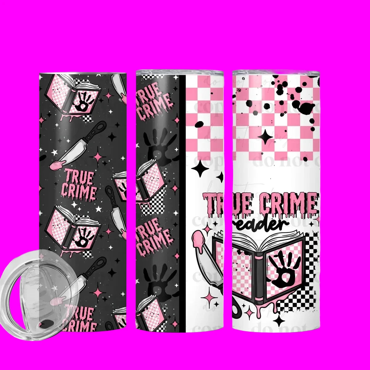 True Crime Reader 20 oz Skinny Tumbler