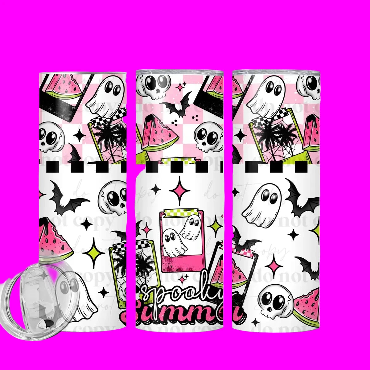Spooky Summer 20 oz Skinny Tumbler