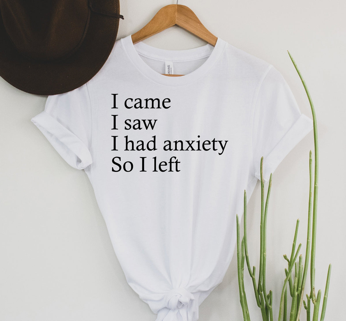 Wholesale I came, I had anxiety Graphic Tee - Black