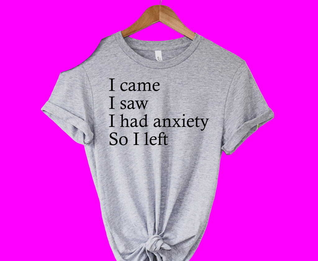 Wholesale I came, I had anxiety Graphic Tee - Black
