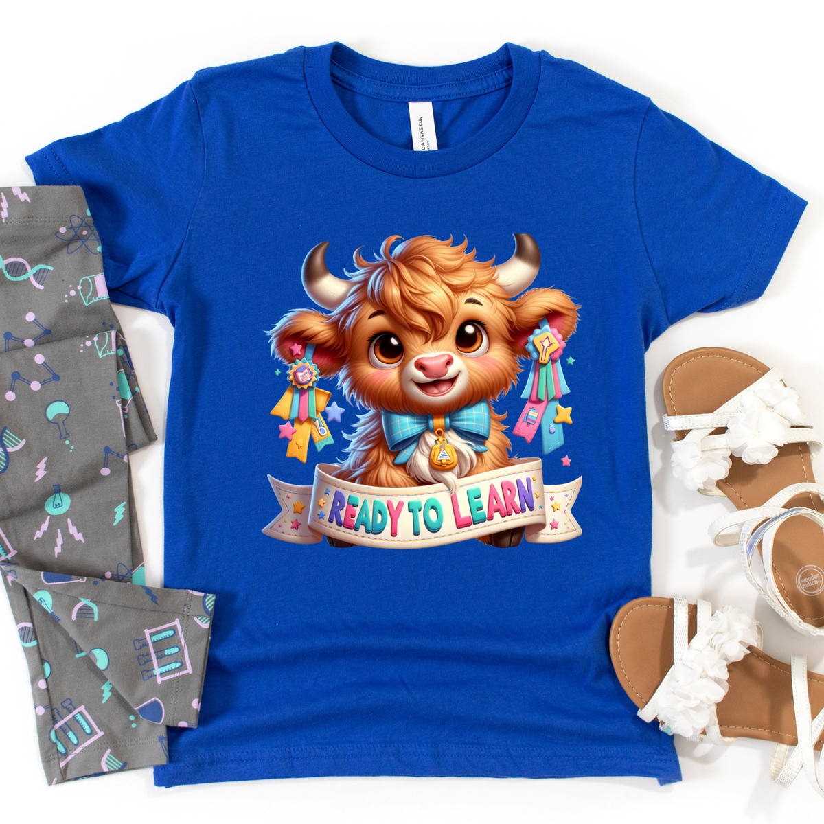 Wholesale Ready to Learn Graphic Tee - True Royal Tee