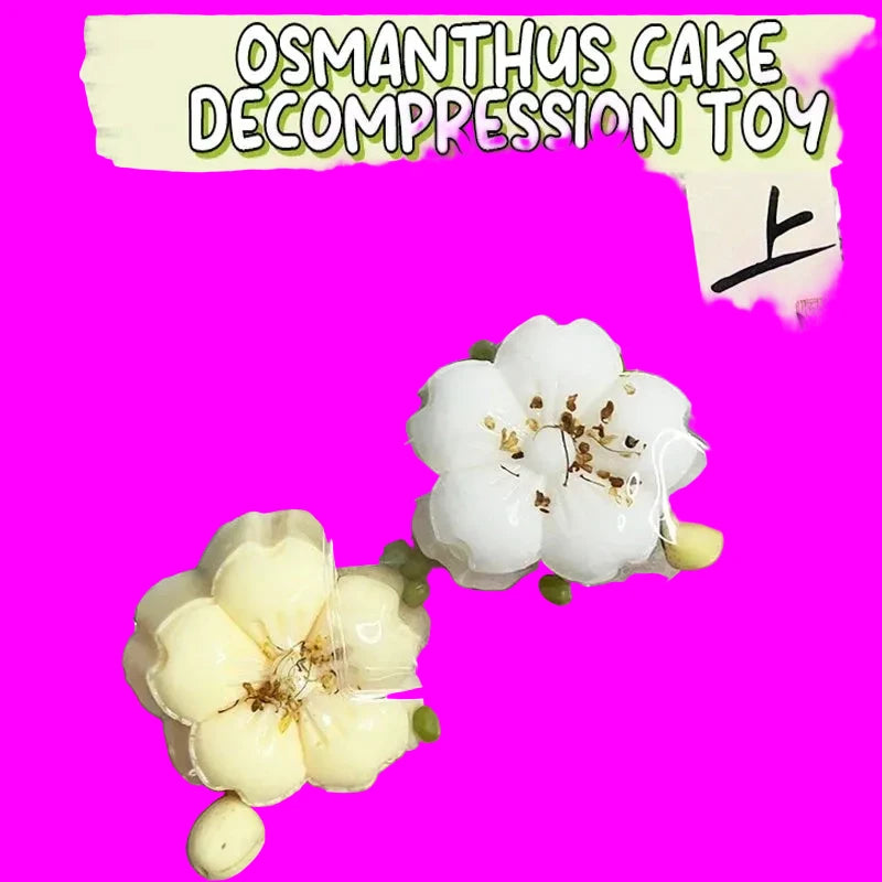 Cute Simulation Flower Cake Squishy Toy | Stress Relief Mochi Pinching Toy