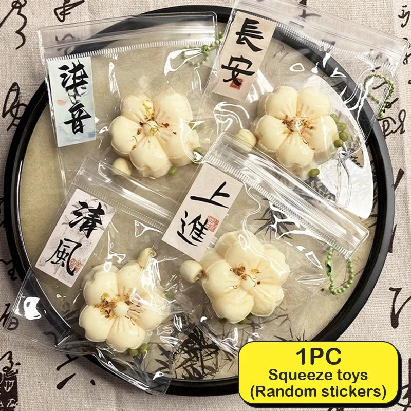 Cute Simulation Flower Cake Squishy Toy | Stress Relief Mochi Pinching Toy