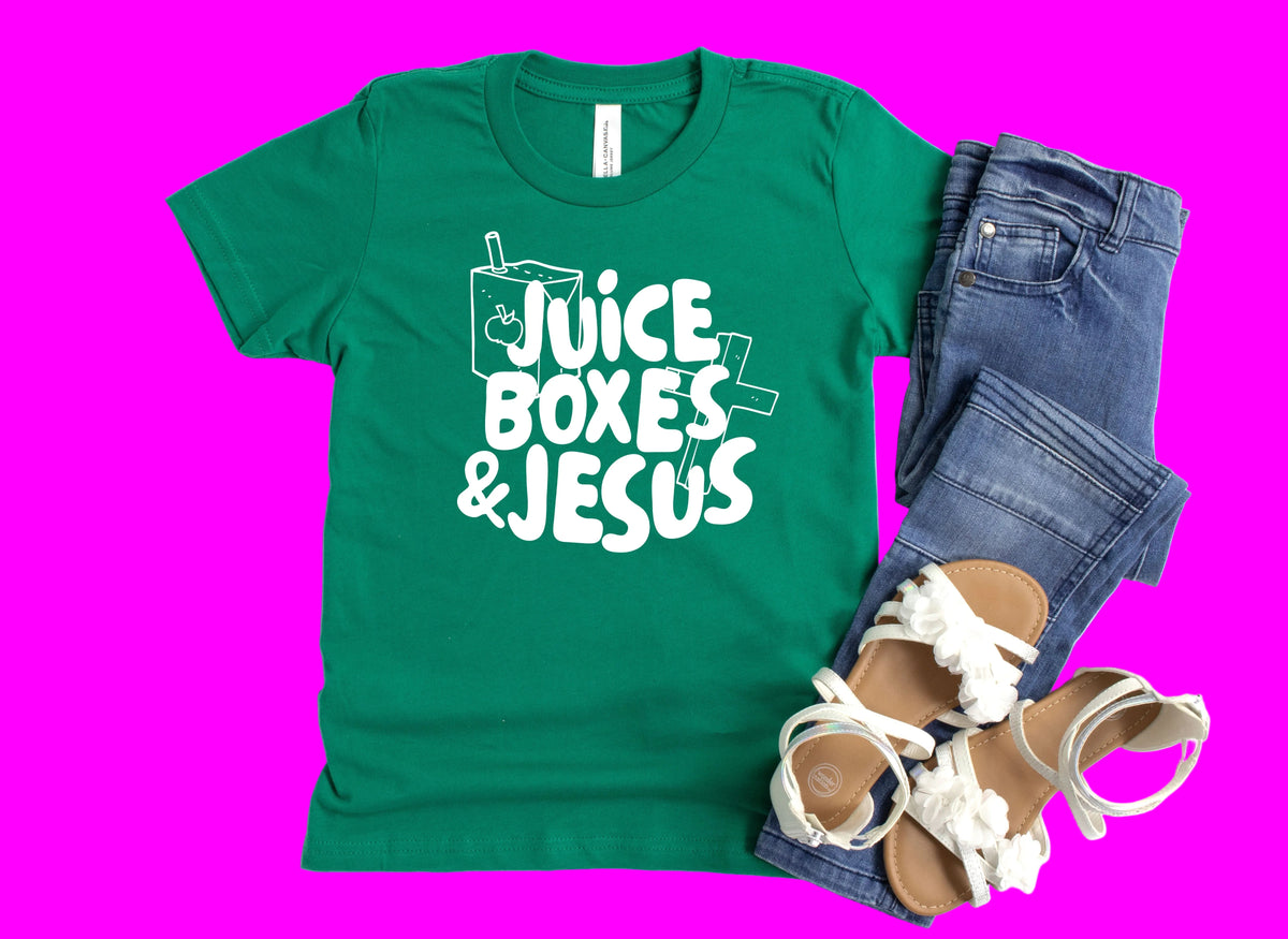Wholesale Juice Boxes & Jesus Graphic Tee - Royal blue