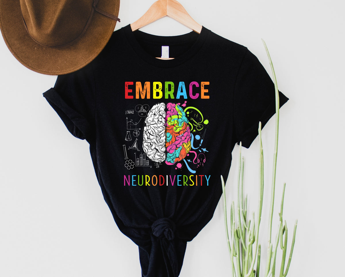 Wholesale Neurodiversity Graphic Tee - Navy