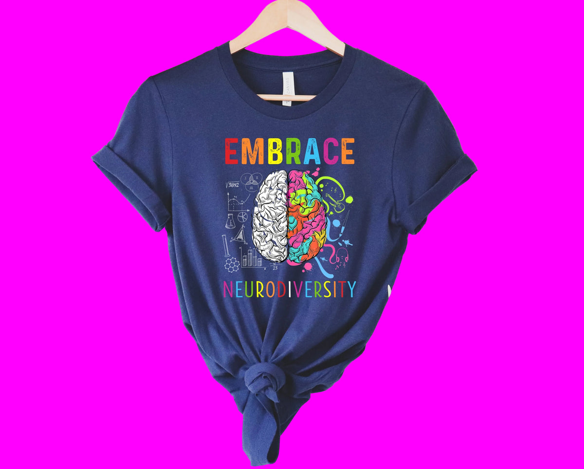 Wholesale Neurodiversity Graphic Tee - Black