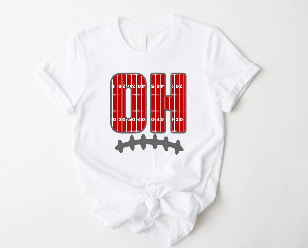 Wholesale Ohio Football Graphic Tee - White